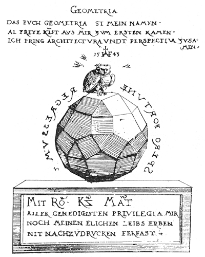 entrance page of Augustin Hirschvogel's GEOMETRIA, 1543