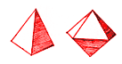 tetrahedron and octahedron